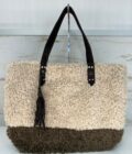 Sac cabas moumoute Nicole FR Mila Louise brun