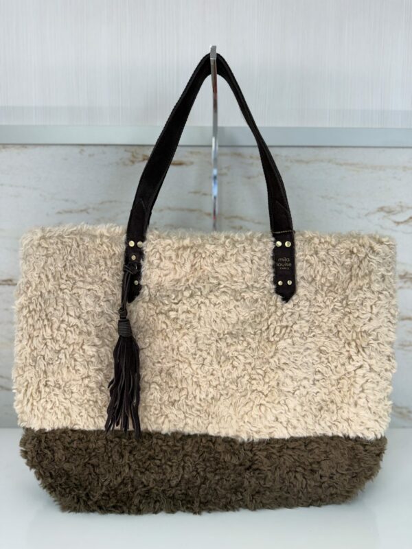 Sac cabas moumoute Nicole FR Mila Louise brun
