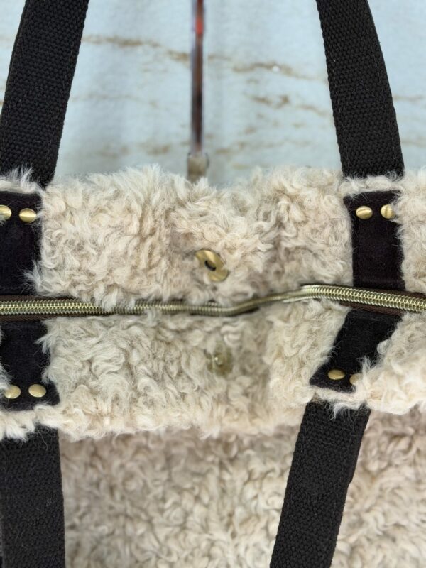 Sac cabas moumoute Nicole FR Mila Louise brun