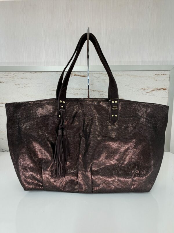 Sac cabas Nicolette EP12 Mila Louise brun dark