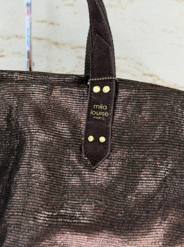Sac cabas Nicolette EP12 Mila Louise brun dark