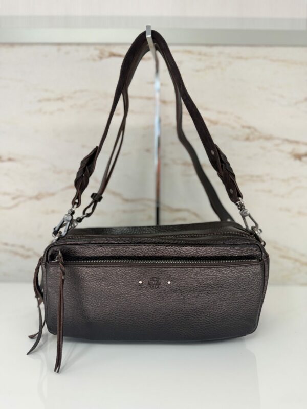 Sac à main Tata L CC Mila Louise cuir brun dark
