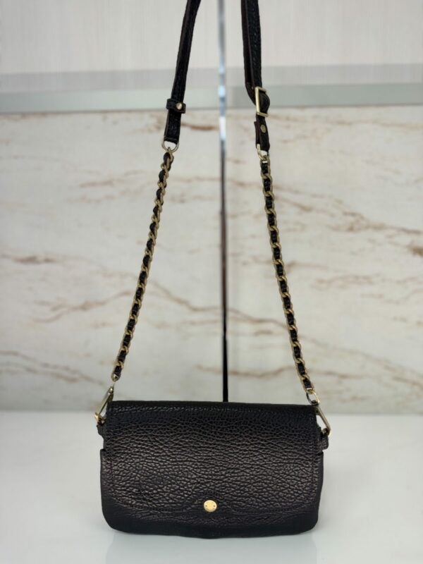 Sac pochette porté travers Odile VC Mila Louise brun