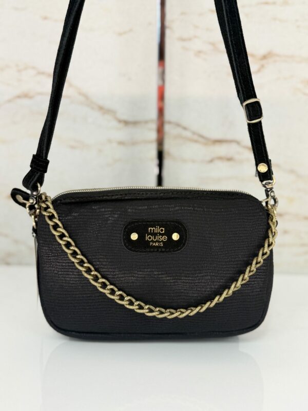 Mini sac pochette porté travers Trotty EP12 Mila Louise noir