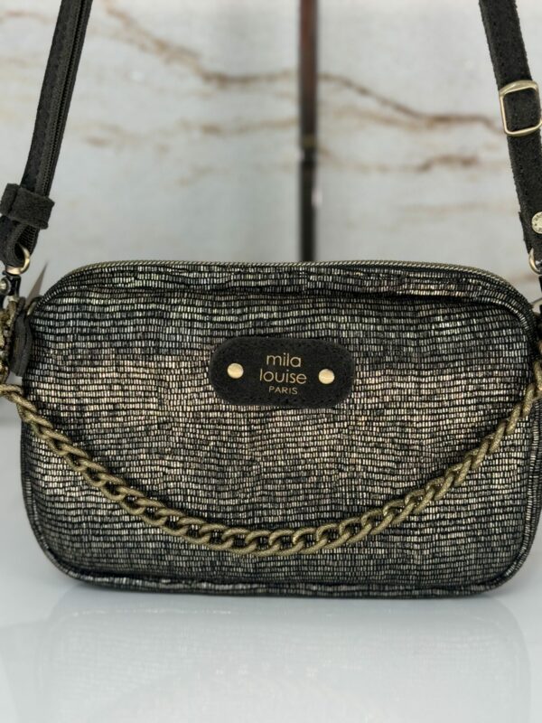 Mini sac pochette porté travers Trotty EP12 Mila Louise kaki dark