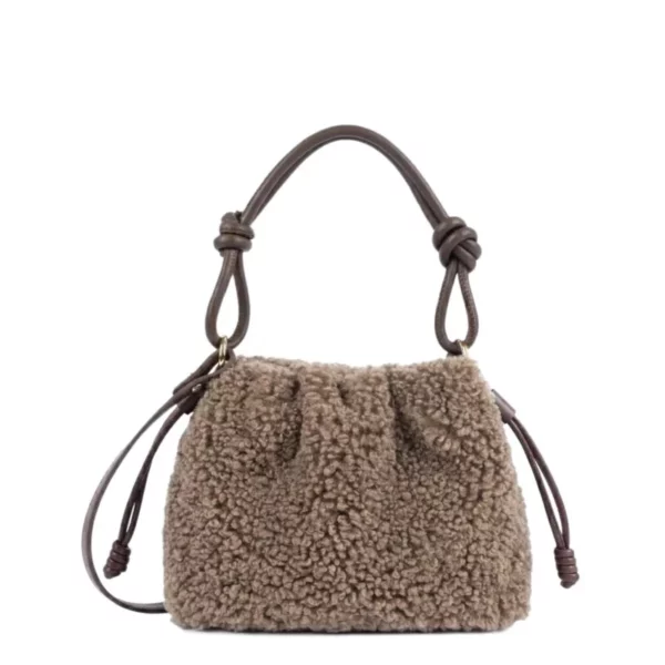 Petit sac besace Moumoute Lancaster marron