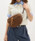 Sac banane femme Aspen moumoute Vanessa Wu marron