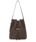 Sac porté épaule M Le Roseau cuir - Longchamp - moka