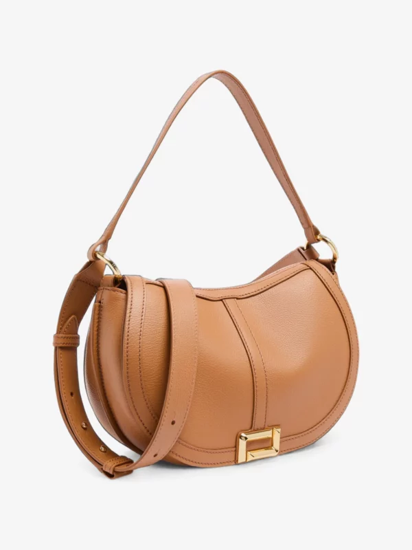 Sac besace Celeste cuir M Lancel - camel