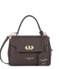 Sac à main cuir Lancaster Donna Grace marron foncé