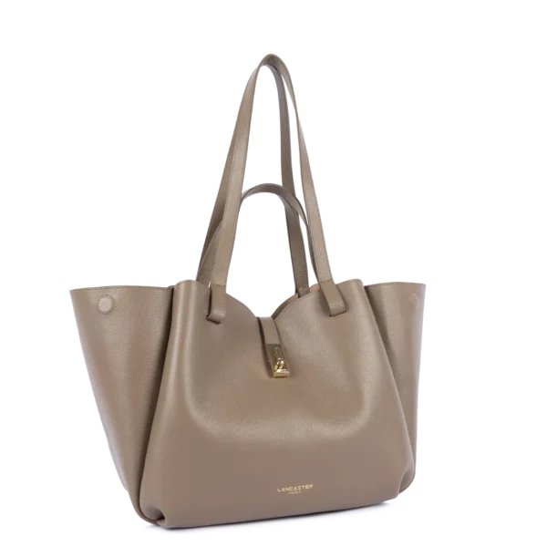 Grand sac cabas épaule Milano Horizon sable foncé