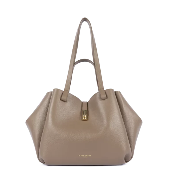 Grand sac cabas épaule Milano Horizon sable foncé