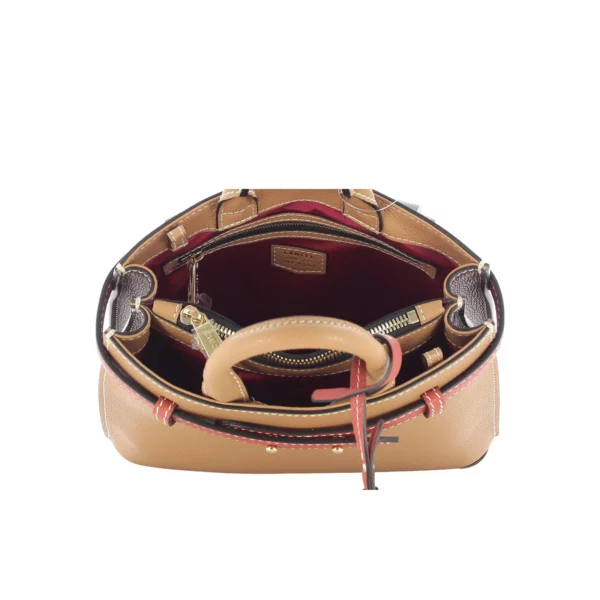 Sac porté main S Faubourg cuir Lancel – multico camel