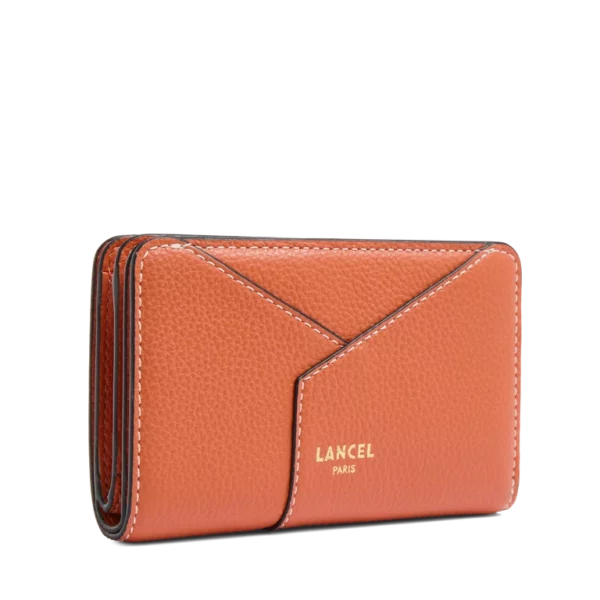Portefeuille compact zippé Envelopppe de Lancel sunrise