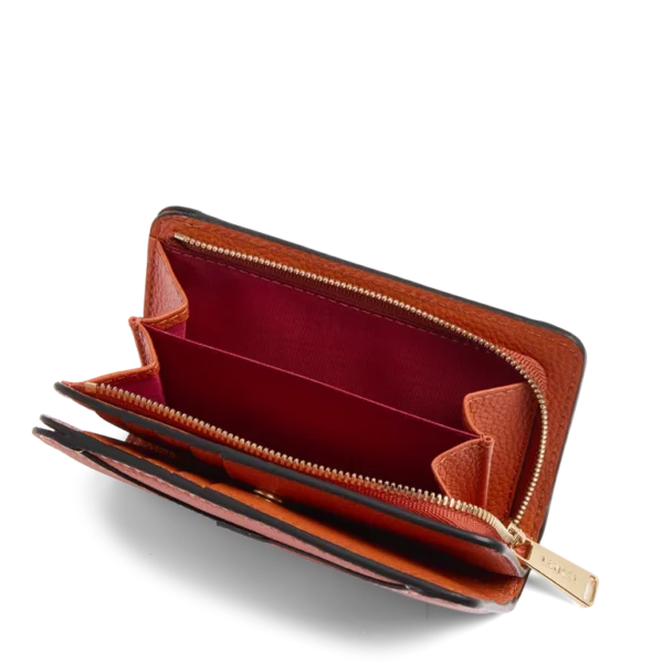 Portefeuille compact zippé Envelopppe de Lancel sunrise