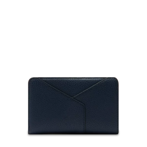 Portefeuille compact zippé Envelopppe de Lancel ultra marine
