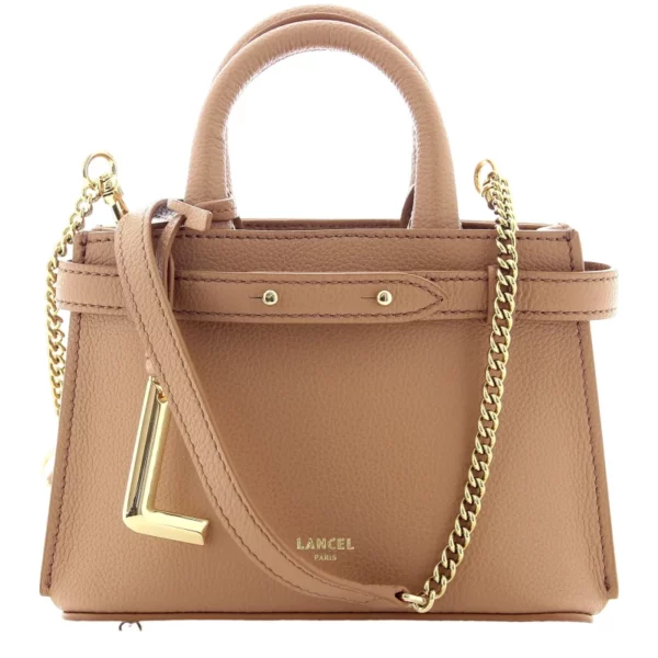 Mini Sac à Main Faubourg De Lancel camel