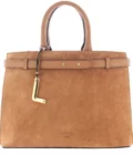 Sac à main cuir Faubourg M camel suède Lancel